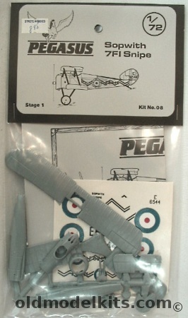 Pegasus 1/72 Sopwith 7FI Snipe - Bagged, 08 plastic model kit